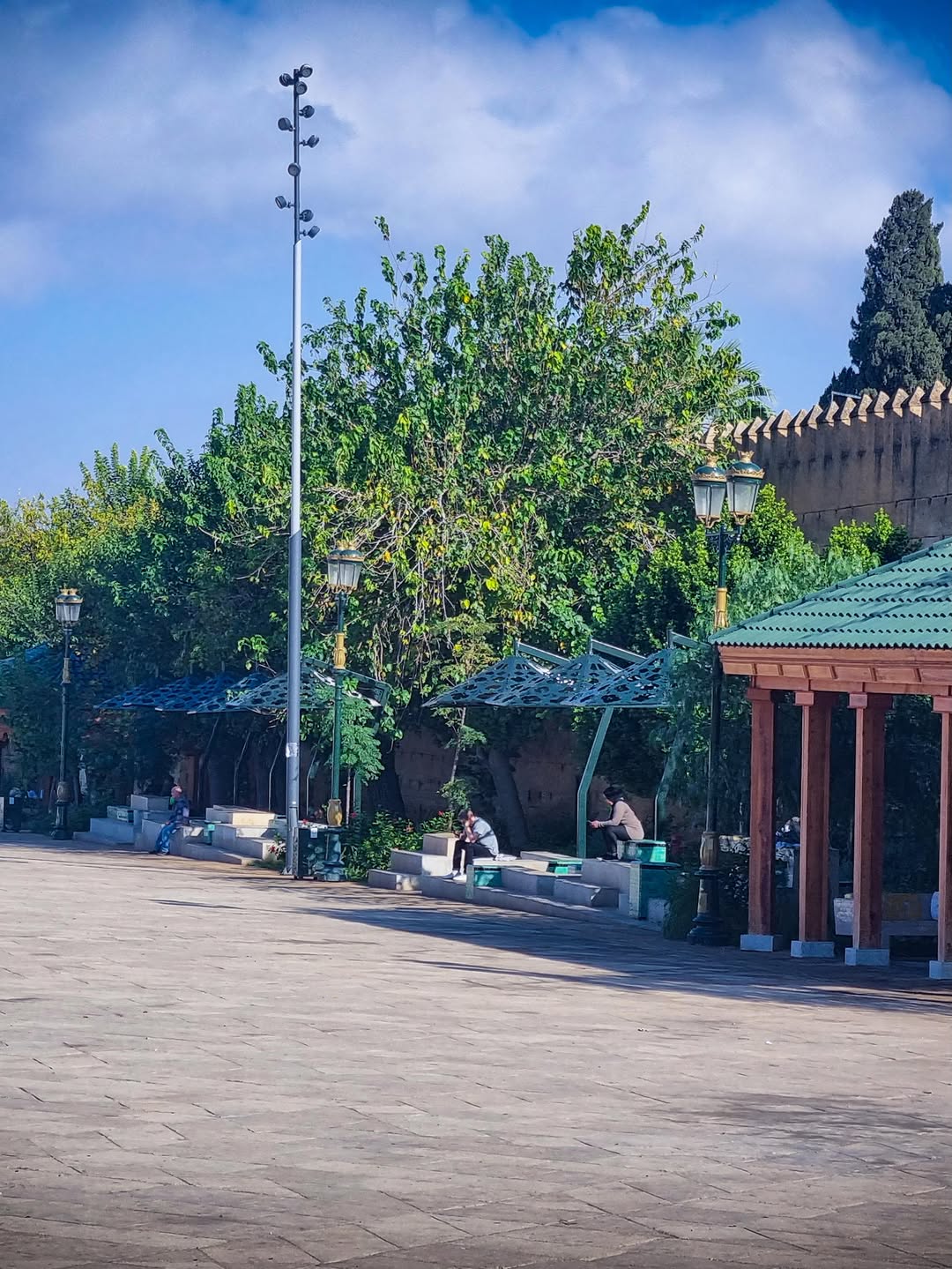 Bab Bou Jeloud gate and square in Fes, Morocco