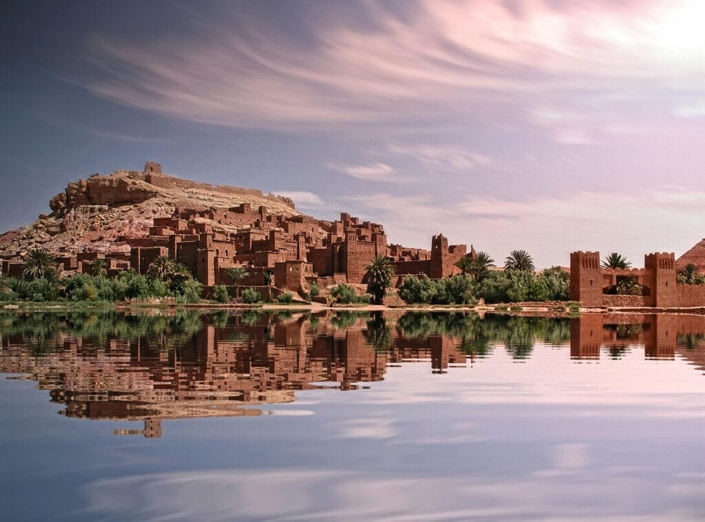 Picturesque reflection of Ouarzazate